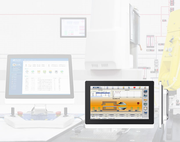 Touchthink 11.6 Zoll Industrie -Panel -Monitor im Fertigungsboden verwendet 