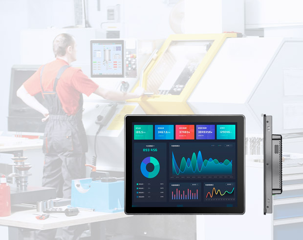 Touchthink 17.0 Inch Industrial Panel Monitor in Laserschneidemaschine verwendet 