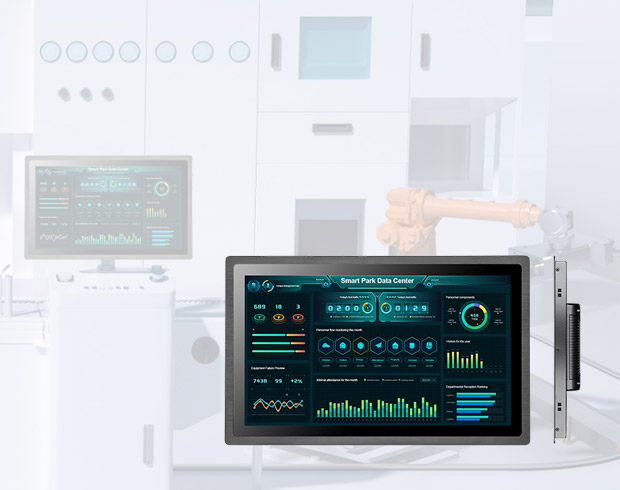 Touchthink 23.8 Inch Industrial Panel Monitor für industrielle Automatisierungsmaschine 