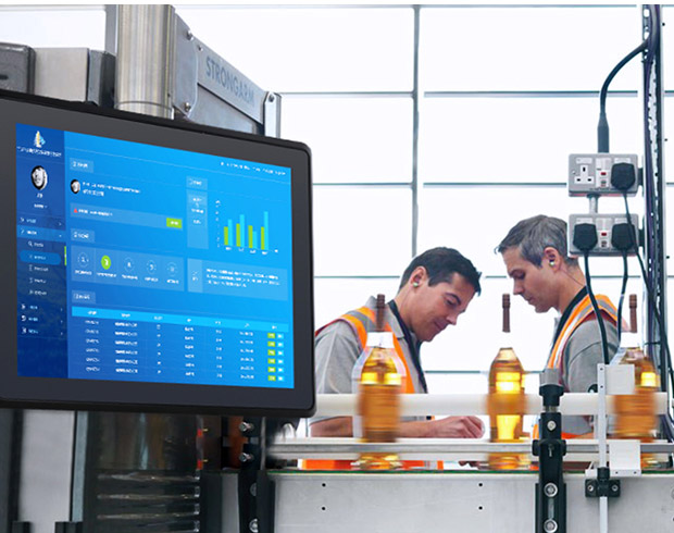 Touchshink Industrial Panel Monitor Open -Frame -Montage in der Herstellungsproduktionslinie verwendet 