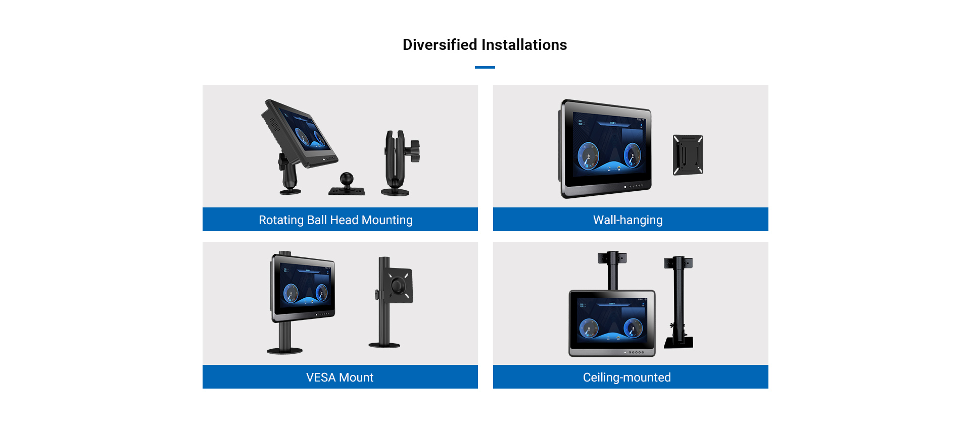  Pantalla LCD de bus TouchThink para instalación diversificada