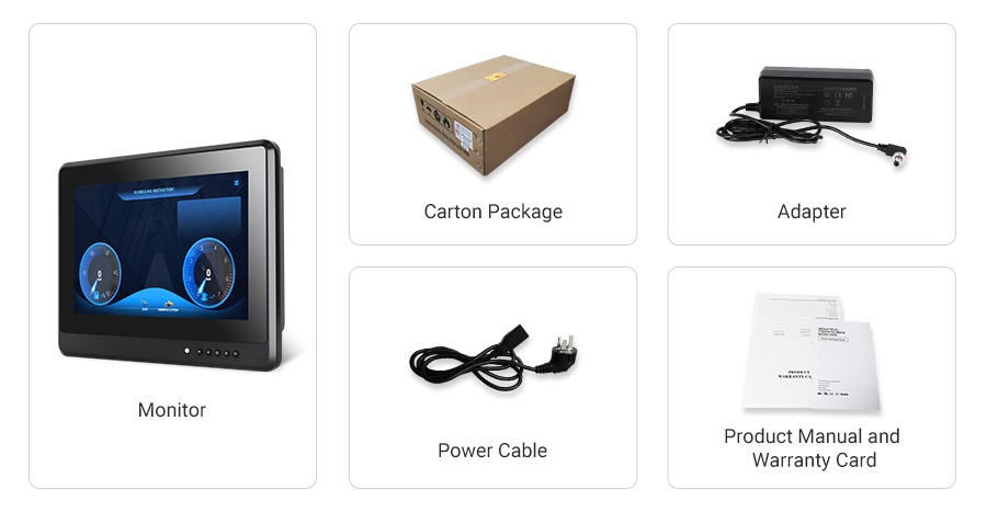  Lista de embalaje de pantalla LCD de bus TouchThink