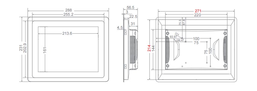  tpc101 M8 dimensions